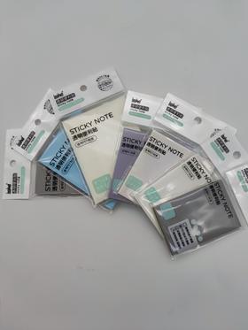 博酷透明便利贴粘性强可撕可重复粘贴便签小本子学生用记事本手帐便条纸