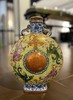涂杏花：青花加彩黄地龙凤呈祥福寿抱月瓶 商品缩略图0