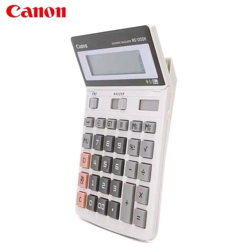 正品Canon/佳能WS-1200H计算器大号大按键大屏幕商务型财务会计办公用太阳能12位数计算机财会 原装 商品图1