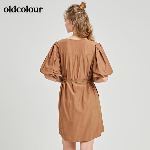 oldcolour秋季商场同款气质短袖连衣裙N22101257 商品图1