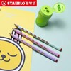 【德国思笔乐322炫彩马卡龙色】粗杆洞洞铅笔儿童学生矫正握姿三角杆 商品缩略图4