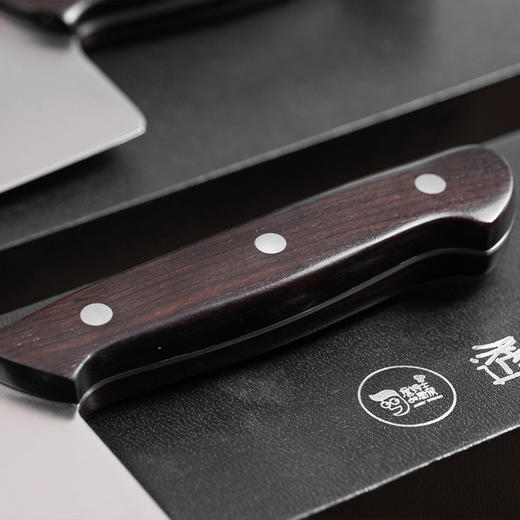 詹厨定制中式菜刀 | 进口纯钢一体成型 黑檀木刀柄 坚韧耐磨 切肉切菜轻巧省力 商品图1