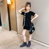 黛唯梵 女童套装夏装2022年夏季新款洋气时髦吊带连衣裙儿童短袖两件套潮国庆出游 商品缩略图2
