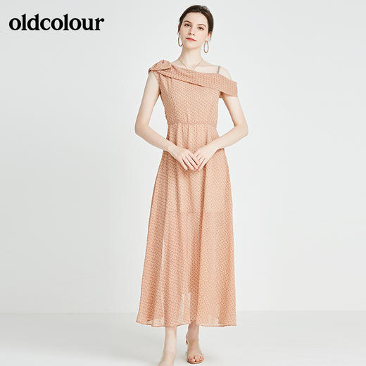 oldcolour秋季商场同款时尚修身无袖连衣裙N23104347 商品图1