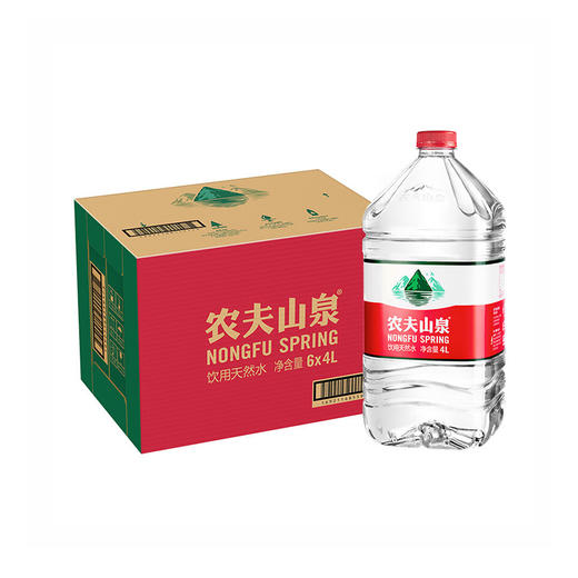 农夫山泉 饮用天然水 4L*6桶 商品图0