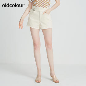 oldcolour秋季商场同款时尚水洗牛仔短裤N22111433