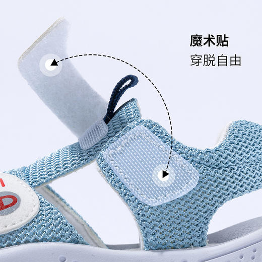 贝贝怡夏季新品男女宝宝包头凉鞋防滑学步鞋儿童鞋子 商品图6