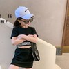 黛唯梵 女童短款上衣露脐儿童套装夏季短袖运动衣服新款韩版洋气时髦短裙国庆出游 商品缩略图3