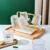 六只装ins冰川纹玻璃杯简约新品家用水杯啤酒杯牛奶杯饮料果汁杯国庆出游 商品缩略图4