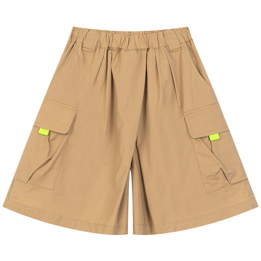 马拉丁潮牌漫画家童装女童裤子夏新品儿童工装感裙裤棉布中裤 商品图4