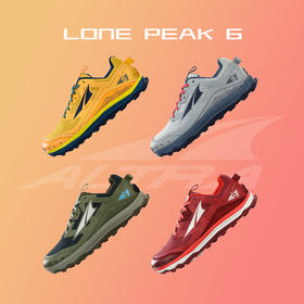 9折ALTRA新款Lone peak 6.0越野跑鞋防滑轻便男女户外越野鞋登山徒步鞋防滑透气