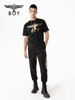 BOYLONDON短袖男女款22春季新品印花烫银炸街金绣线翅膀T恤B221N01039 商品缩略图2