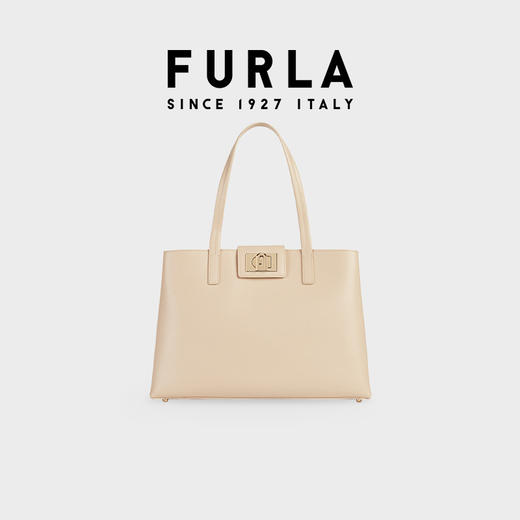 FURLA芙拉1927 女士大号托特包旋转锁扣设计手提包 商品图2