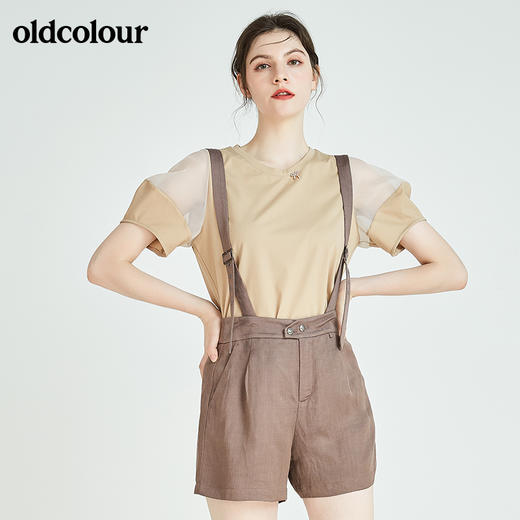 oldcolour欧珂秋季商场同款背带短裤休闲裤N23071313 商品图3