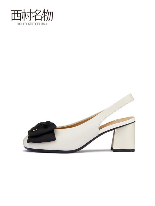 西村名物2022夏季新款法式仙女风凉鞋蝴蝶结气质休闲凉鞋女X22AH17371 商品图2