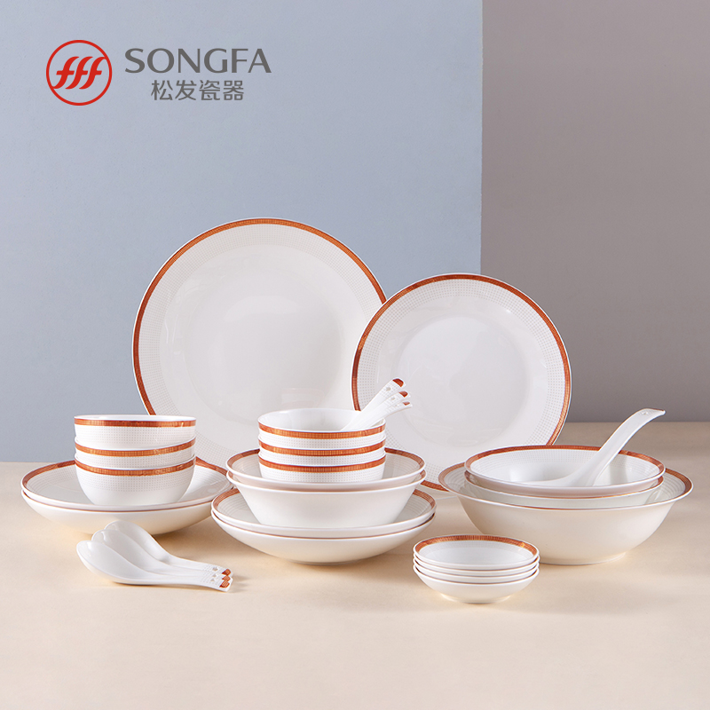 28头盛世金典骨瓷餐具套装