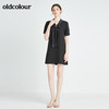 oldcolour秋季商场同款休闲气质短袖连衣裙N22101440 商品缩略图3