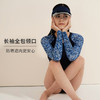 HSIA遐长袖温泉泳衣女条纹扎染印花显瘦全包大胸显小防晒连体衣 商品缩略图1