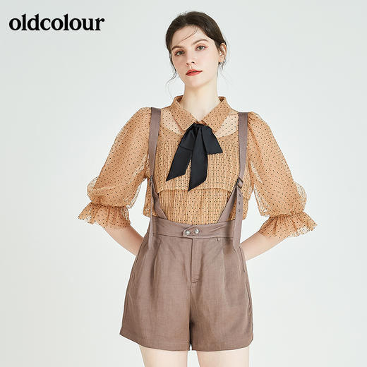 oldcolour欧珂秋季商场同款背带短裤休闲裤N23071313 商品图4