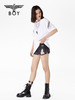BOYLONDON短袖男女同款22春夏新品渐变字母印花简约白色T恤B221N01029 商品缩略图3