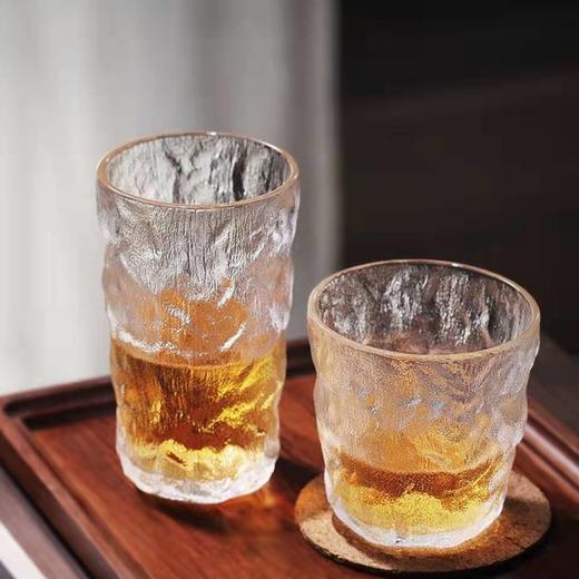 六只装ins冰川纹玻璃杯简约新品家用水杯啤酒杯牛奶杯饮料果汁杯国庆出游 商品图9