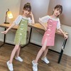 黛唯梵 女童直筒连衣裙2022新款夏装小女孩旗袍洋气公主裙儿童辣妹裙超仙国庆出游 商品缩略图1