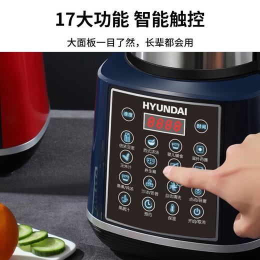 HYUDANI韩国现代破壁机 家用多功能加热破壁料理机果汁机早餐机辅食机绞肉馅机榨汁机智能豆浆机 商品图7
