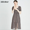 oldcolour秋季商场同款时尚短袖连衣裙N23101301 商品缩略图2