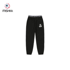 Mishka大眼球潮牌2022春夏新品 女士休闲针织长裤休闲裤M21100895W  