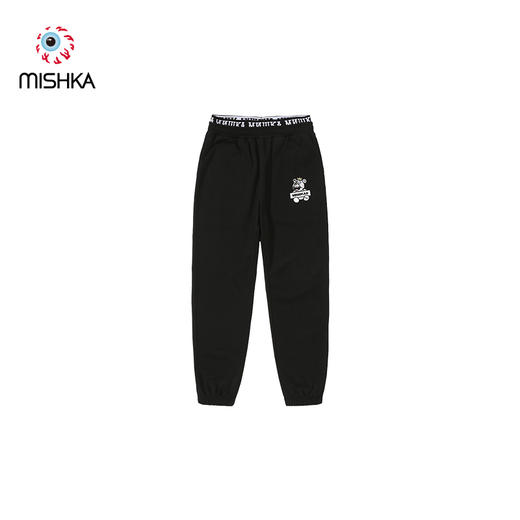 Mishka大眼球潮牌2022春夏新品 女士休闲针织长裤休闲裤M21100895W   商品图0