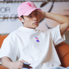 Mishka大眼球潮牌2022春夏新品 皇冠KA爷熊绣花圆领短袖T恤男女M21100084M  商品缩略图1