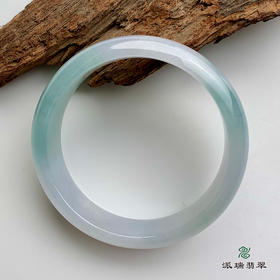 派瑞翡翠 翡翠手镯 糯冰种 春彩