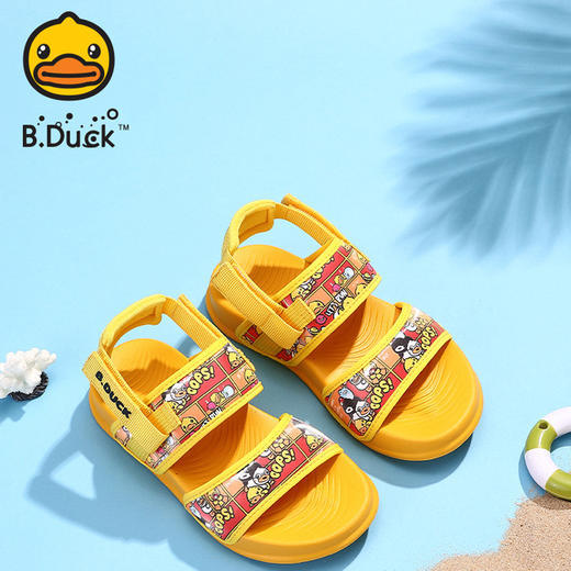 B.Duck小黄鸭童鞋夏季儿童凉鞋26-32 B2385023 商品图2