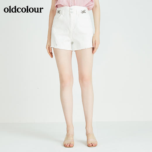 oldcolour欧珂早秋新款时尚牛仔短裤N23111326 商品图2
