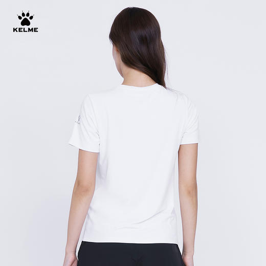 卡尔美短袖女夏季速干运动健身房训练上衣透气圆领半袖 商品图3