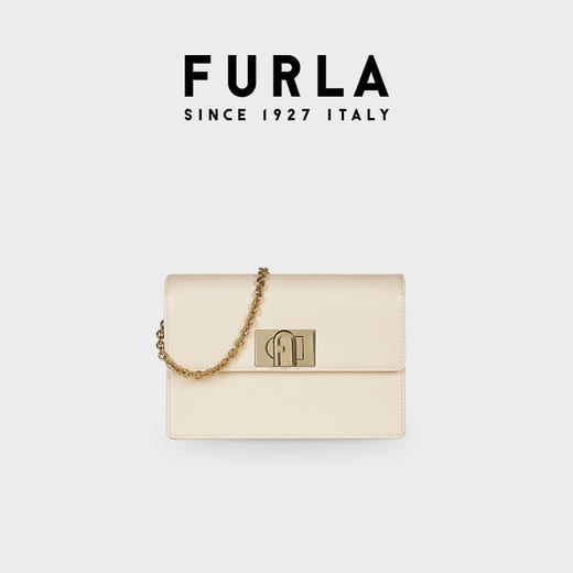FURLA芙拉1927 热卖女士纯色皮革精制迷你斜挎包腰包 赠腰带配件 商品图1
