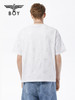 BOYLONDON短袖男女同款22春夏新品银色LOGO满印经典款T恤B222N01061 商品缩略图1