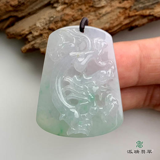 派瑞翡翠 翡翠挂件 糯冰种 绿色 商品图2