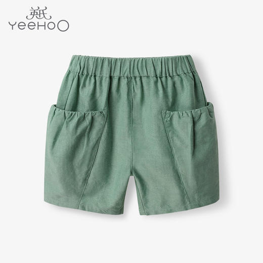 英氏童装儿童短裤男童纯棉裤子22新款宝宝休闲工装裤YRKEJ22316A 商品图0