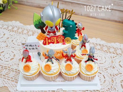 1027CAKE | 奥特曼打怪兽  纸杯蛋糕（公仔随机） 商品图3