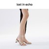 lost in echo 设计师原创品牌 圆扁细带方头中跟凉鞋 商品缩略图3
