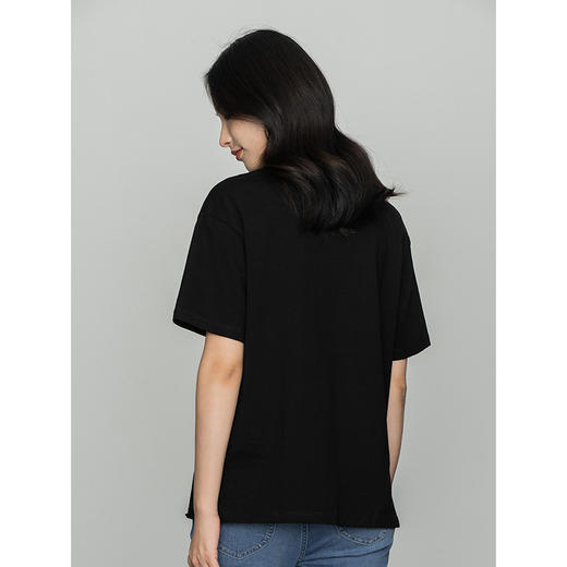 Lee商场同款22春夏新品舒适男友版多色女印花短袖T恤LWT0024613RT 商品图1