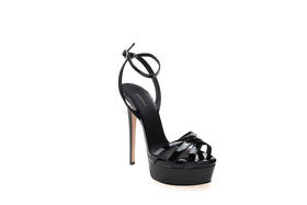 豪麟名鞋奥莱Le Silla 女鞋凉鞋牛移膜革LE5715L黑色  原价8600元