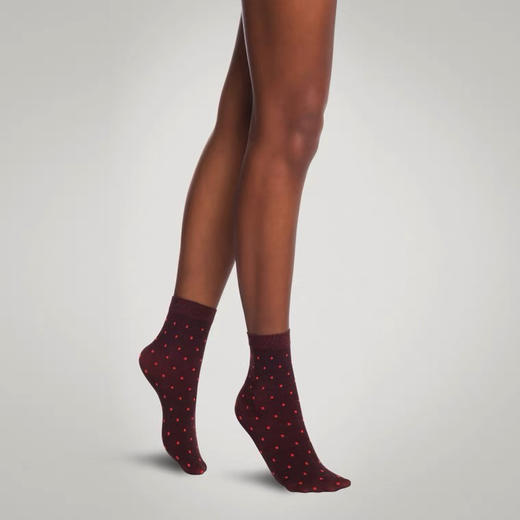 Wolford 45040棉混纺波点短袜 300元/2双 商品图1