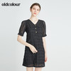 oldcolour秋季商场同款休闲气质短袖连衣裙N23101341 商品缩略图2