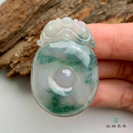 派瑞翡翠 翡翠挂件 糯冰种 绿色 商品图2