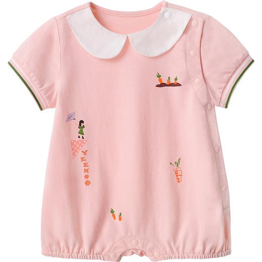 英氏婴儿衣服连体衣女宝宝夏季短袖纯棉哈衣2022新款YRHBJ22328A 商品图4