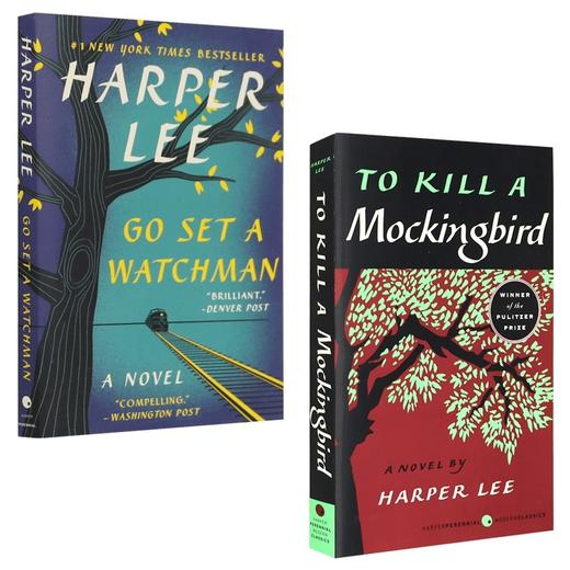 杀死一只知更鸟 设立守望者 英文原版小说2本套装 To Kill a Mockingbird 全英文版文学书籍 Harper Lee 哈珀李 正版进口英语书籍 商品图1