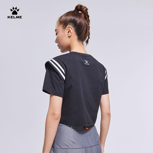 卡尔美官方短袖t恤女夏季运动半袖短款潮百搭休闲上衣女 商品图5