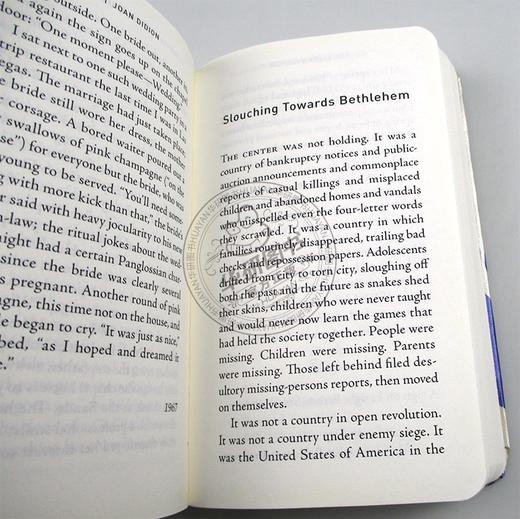 向伯利恒跋涉 英文原版小说 Slouching Towards Bethlehem Joan Didion 当代女性经典系列 奇想之年作者 琼狄迪恩英文版进口英语书 商品图1